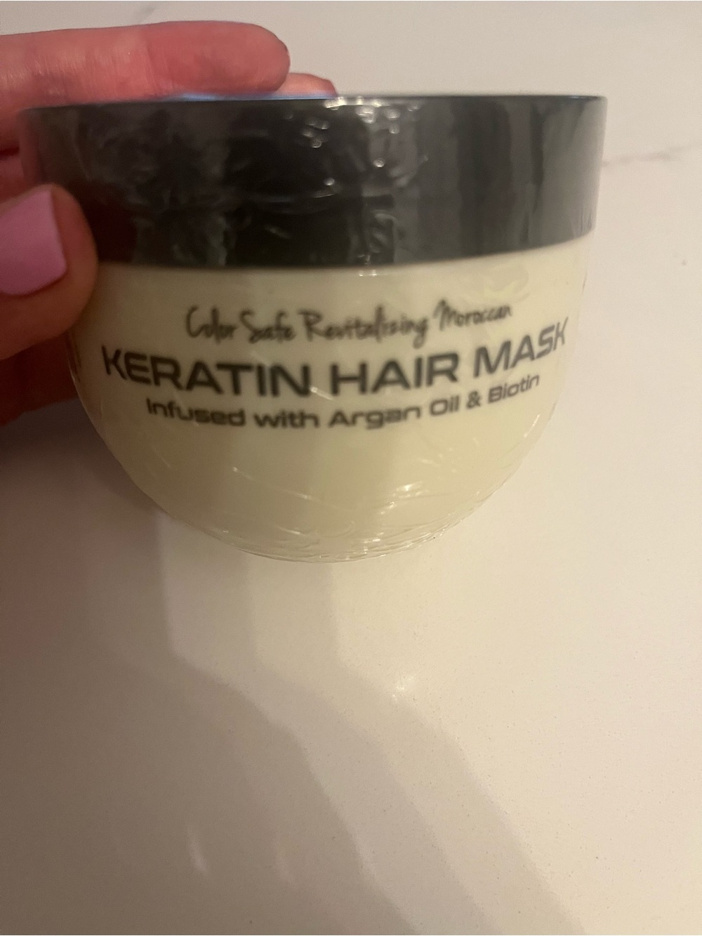 Keratin Hair Mask with Argan Oil & Biotin - Cream - Picture 1 of 2